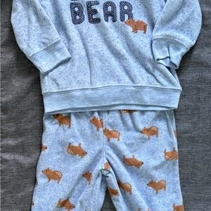 Carter's Blue Baby Bear Outfit